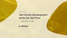 Study Session: Test Driven Development: Write the Test First